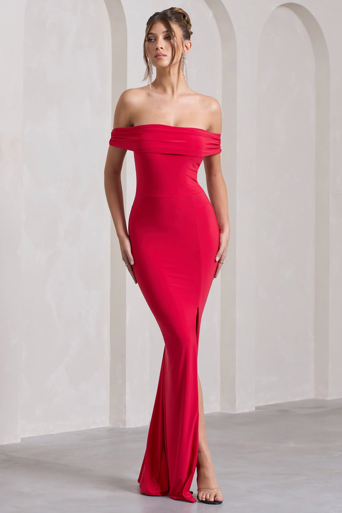 WB_CL124662004-LawofAttractionRedBardotDrapedSplitMaxiDress1