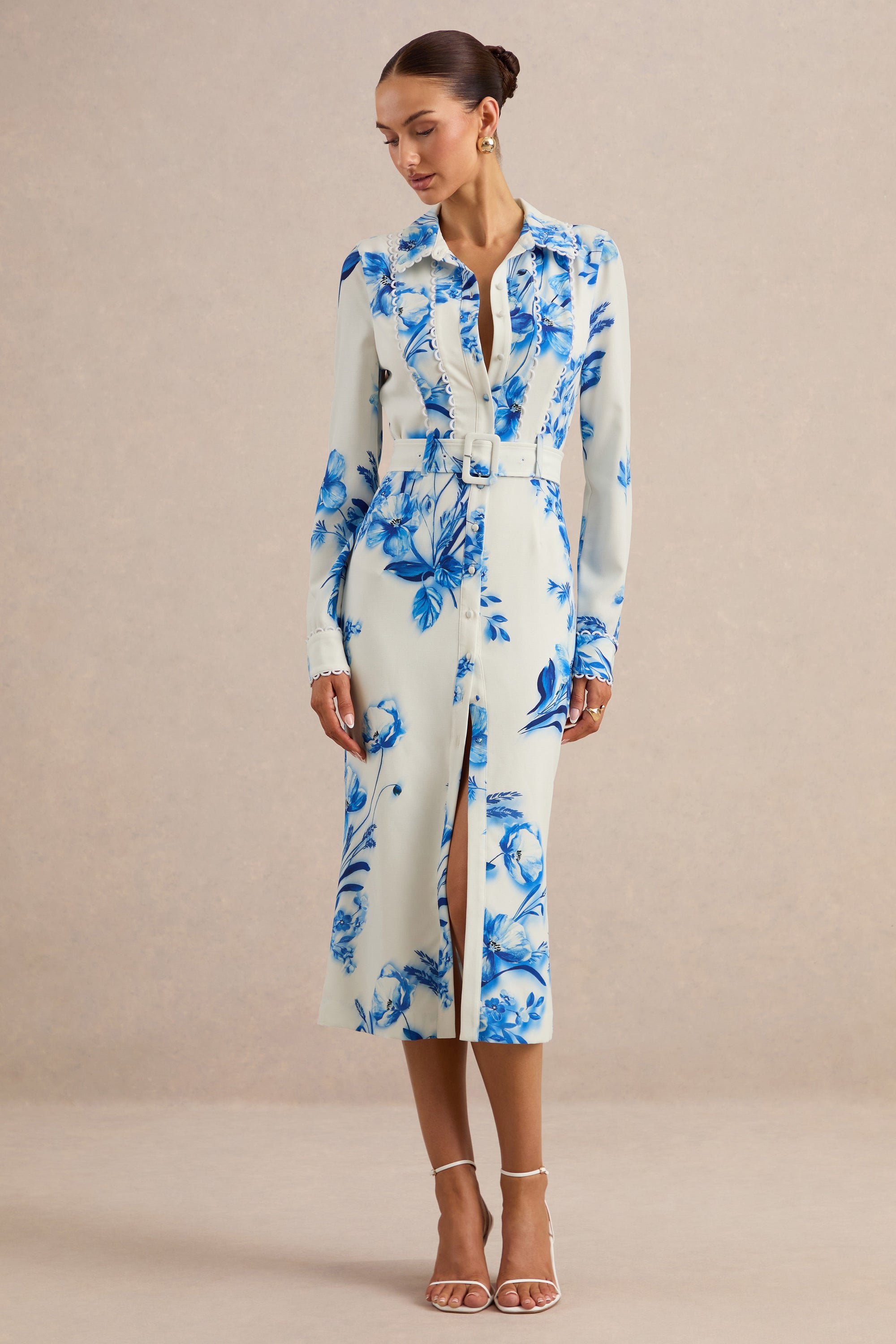 ECM_HR_CL135595153 - Zephy _ Blue Floral Print Belted Shirt Midi Dress 2.jpg