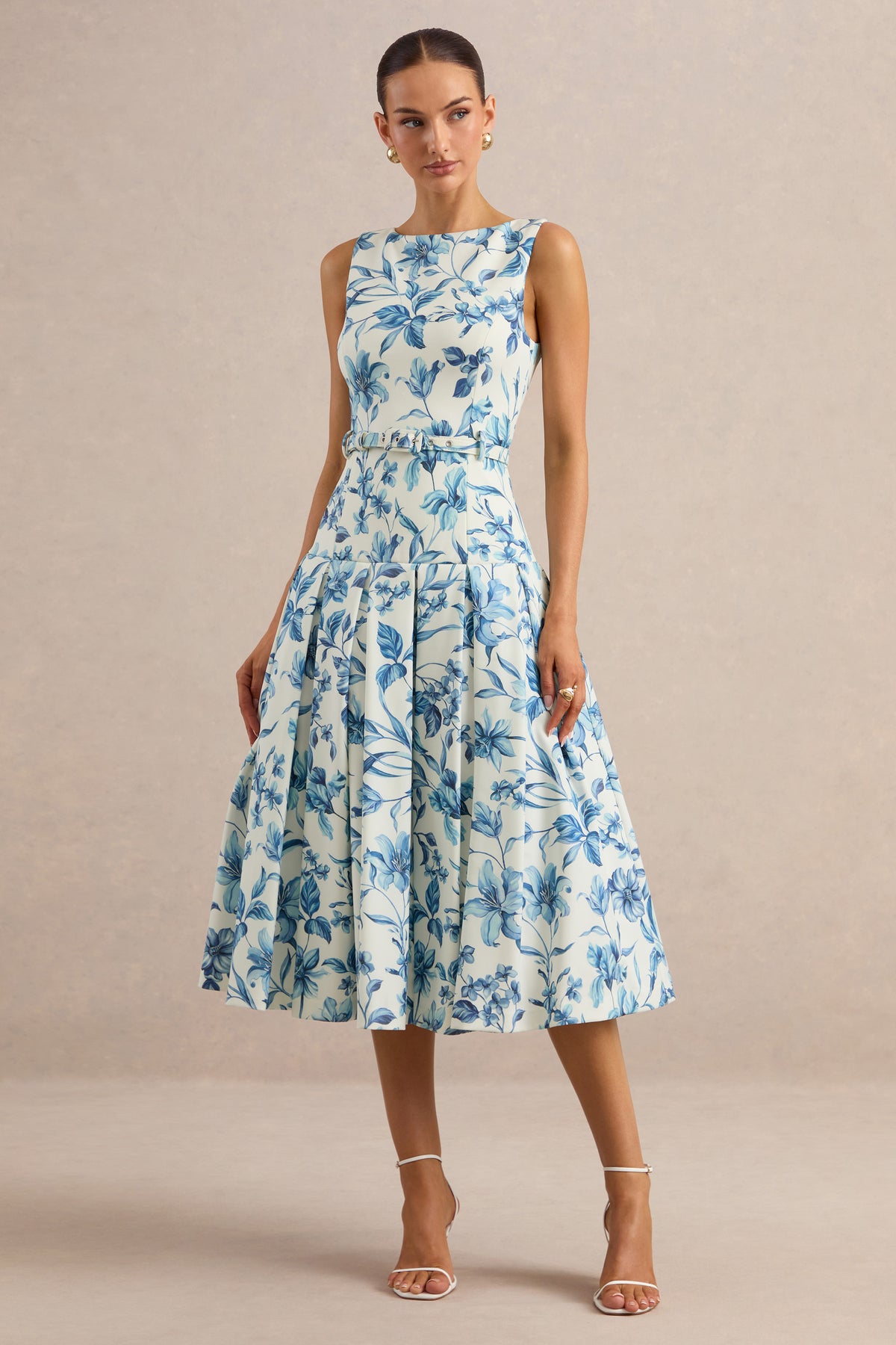 ECM_HR_CL137195110 - Sunnira _ Blue Porcelain Print Boat-Neck Midi Dress With Drop-Waist 1.jpg