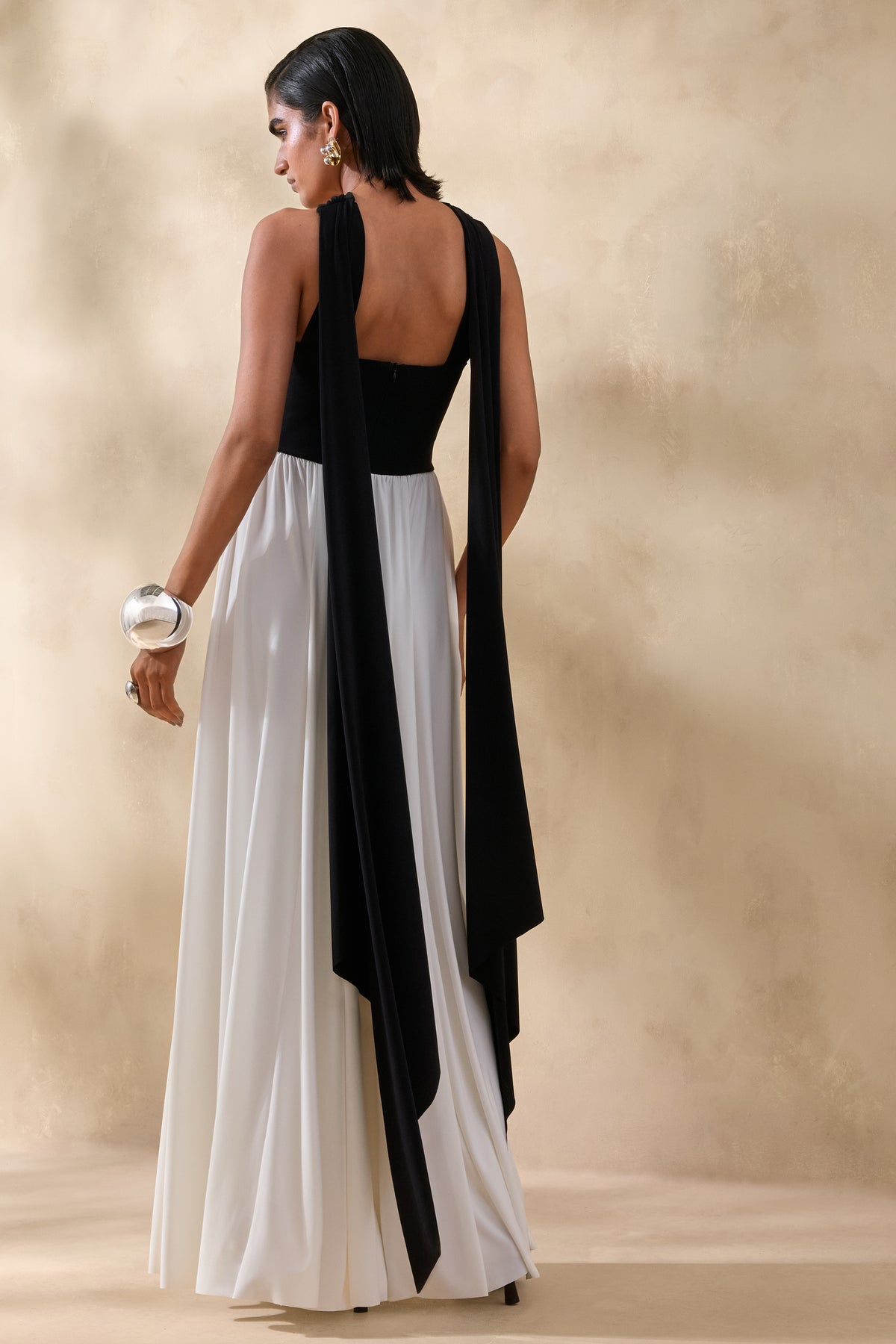ECM_HR_CL137275002 -  Beamora _ Black & White Bandeau Maxi Dress With Cape 3_2.jpg