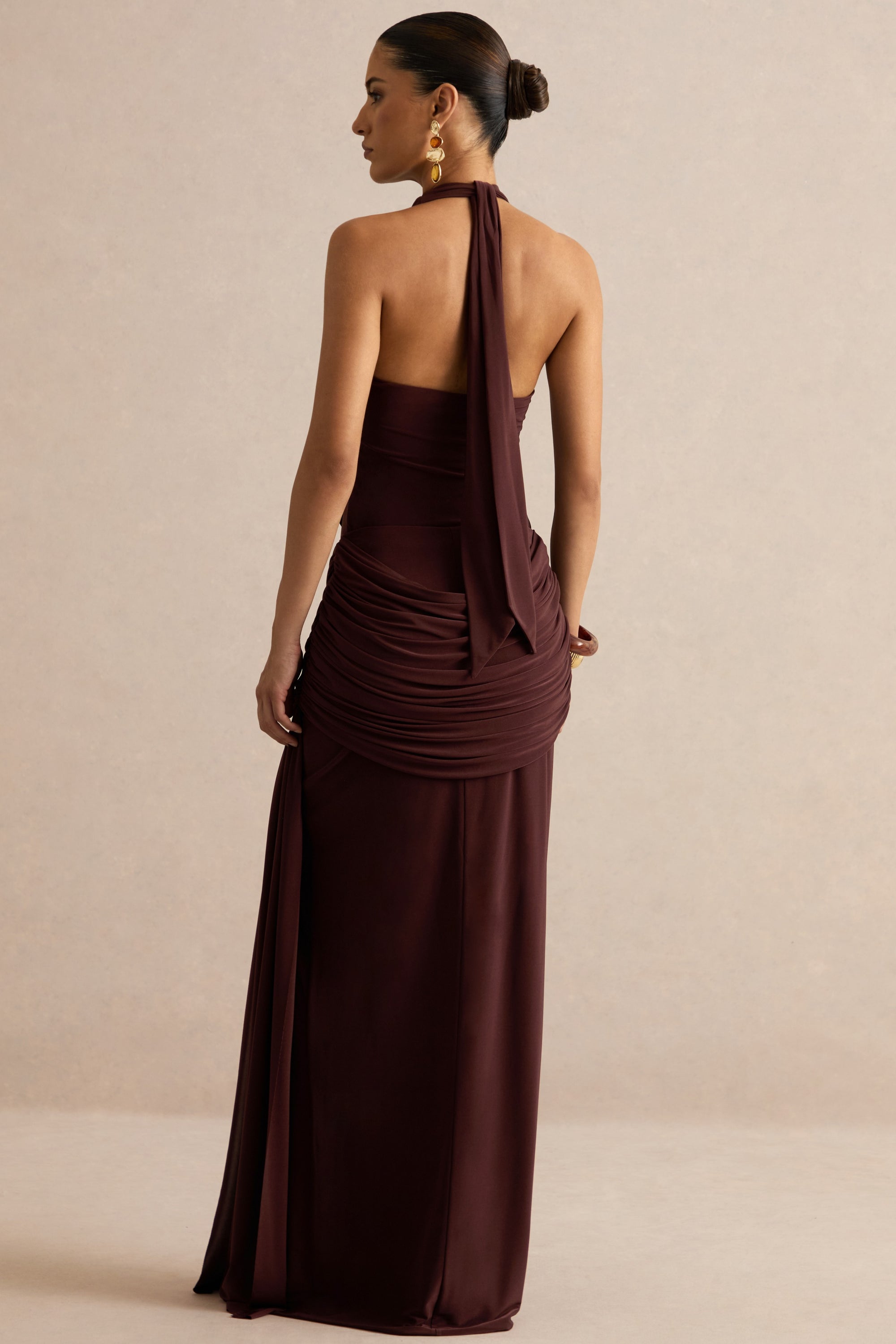 Kavya Dark Brown Extreme Plunge Neck Bodysuit CL137812022 65 copy.jpg