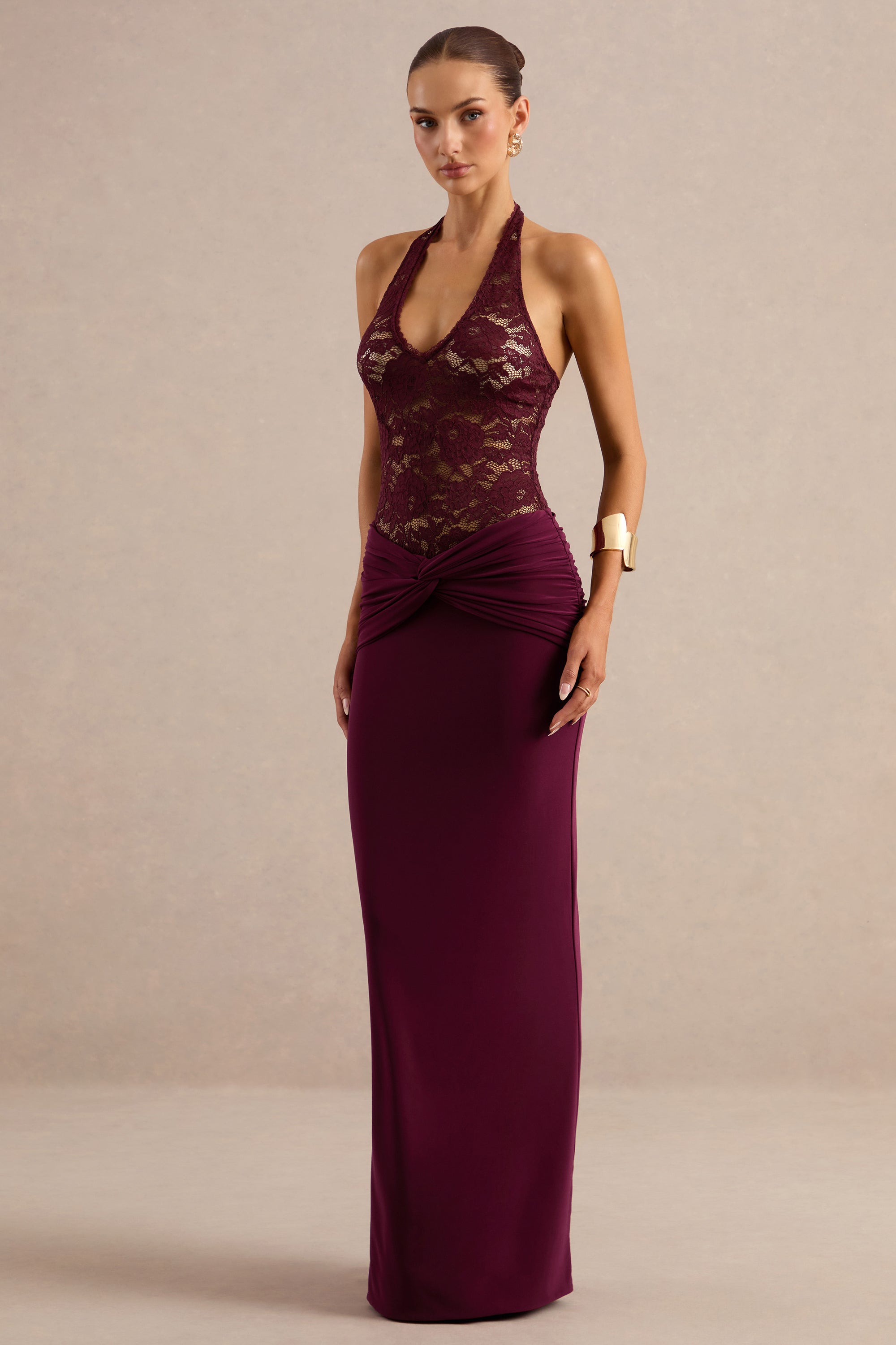 CL137830102 - Florine _ Burgundy Twisted Waist Maxi Skirt3.jpg