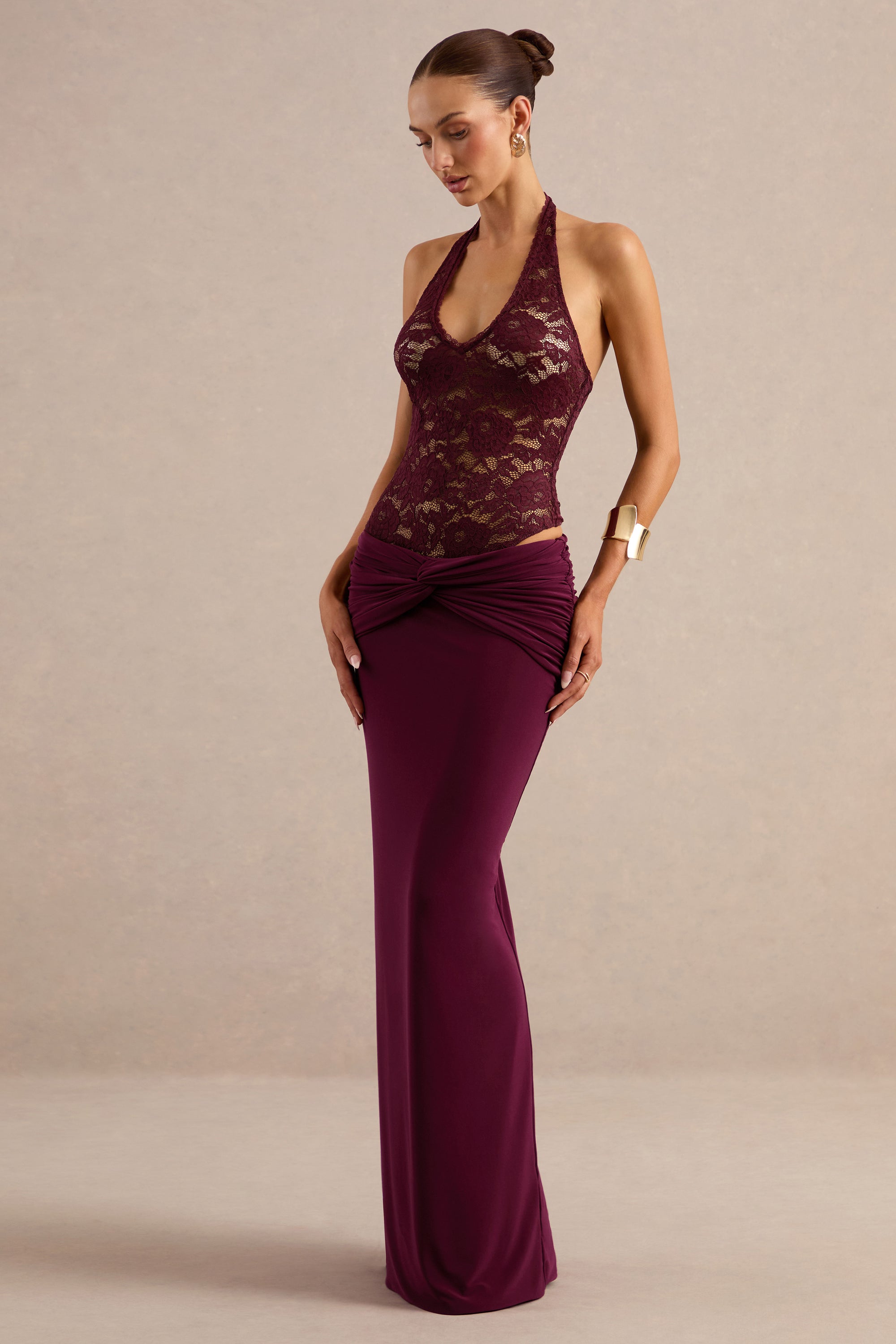 CL137830102 - Florine _ Burgundy Twisted Waist Maxi Skirt4.jpg