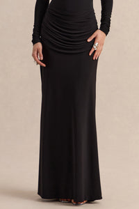 CL13783600106_ECM_HR_CL137820001---Kaelis-_-Black-Bardot-Neck-Bodysuit-With-Long-Sleeves-_-CL137836001---Esara-_-Black-Maxi-Skirt-With-Gathered-Detailing-3_09a1ad98-5685-4de1-9194-73cf0943c27f