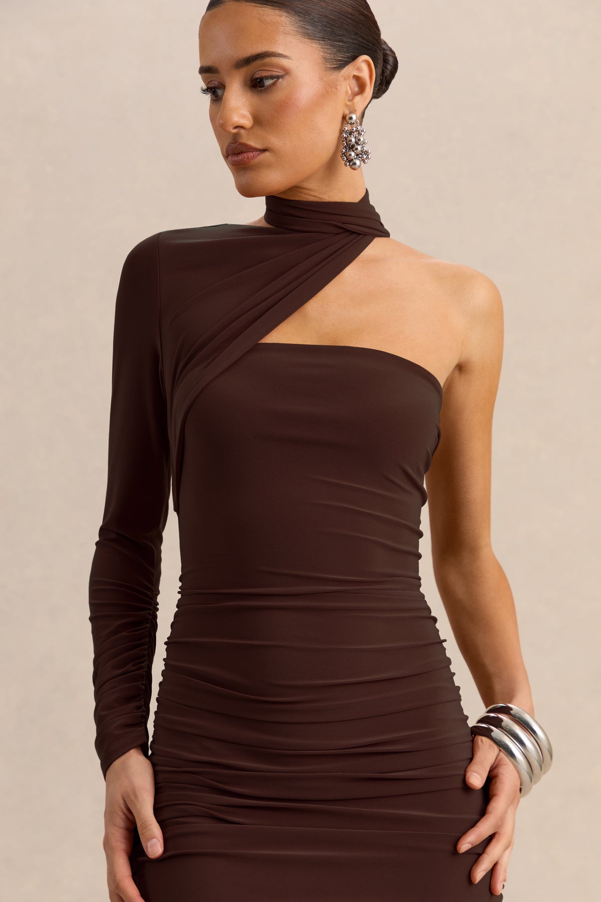 ECM_HR_CL137878021 - Cerisia Brown Asymmetric-Neck Maxi Dress With Cape 4.jpg