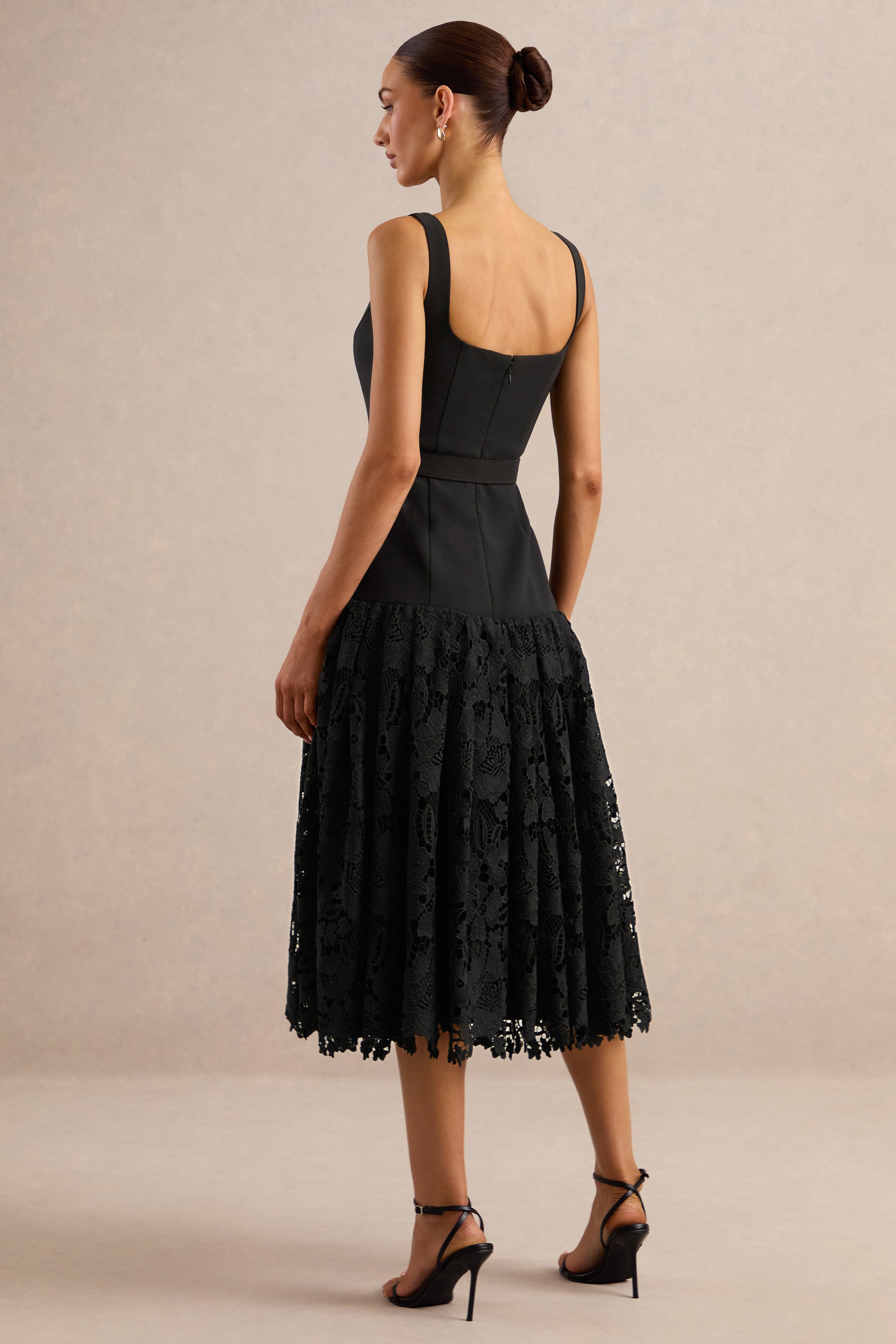 ECM_HR_CL138094001 - Norrie | Black Square-Neck Midi Dress With Voluminous Lace Skirt5.jpg