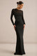 ECM_HR_CL138175001 - Ellerie _ Black Satin Round-Neck Maxi Dress With Mesh Long Sleeves0.jpg