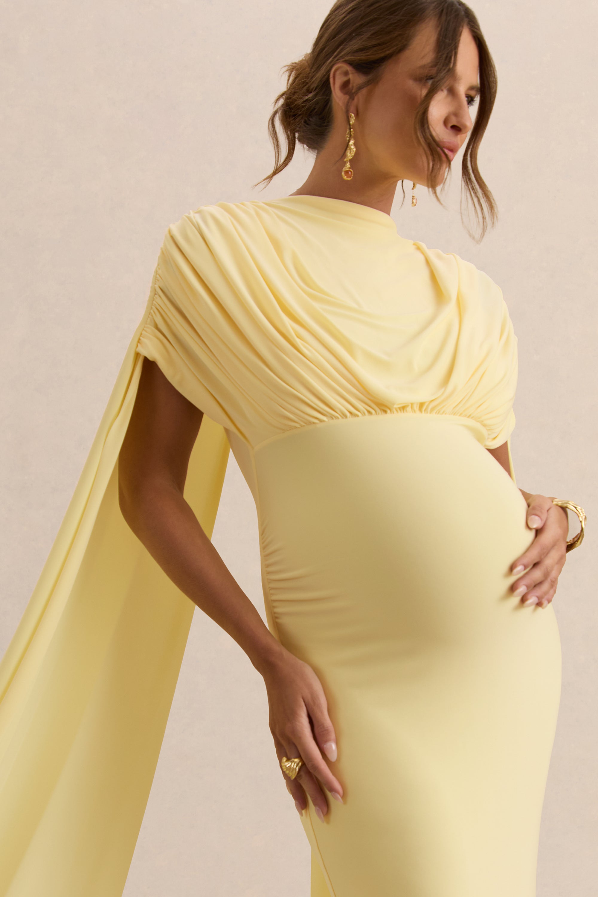 ECM_HR_CL138242121  - Araminta Lemon Bardot-Neck Maternity Maxi Dress With Cape Sleeves 3.jpg