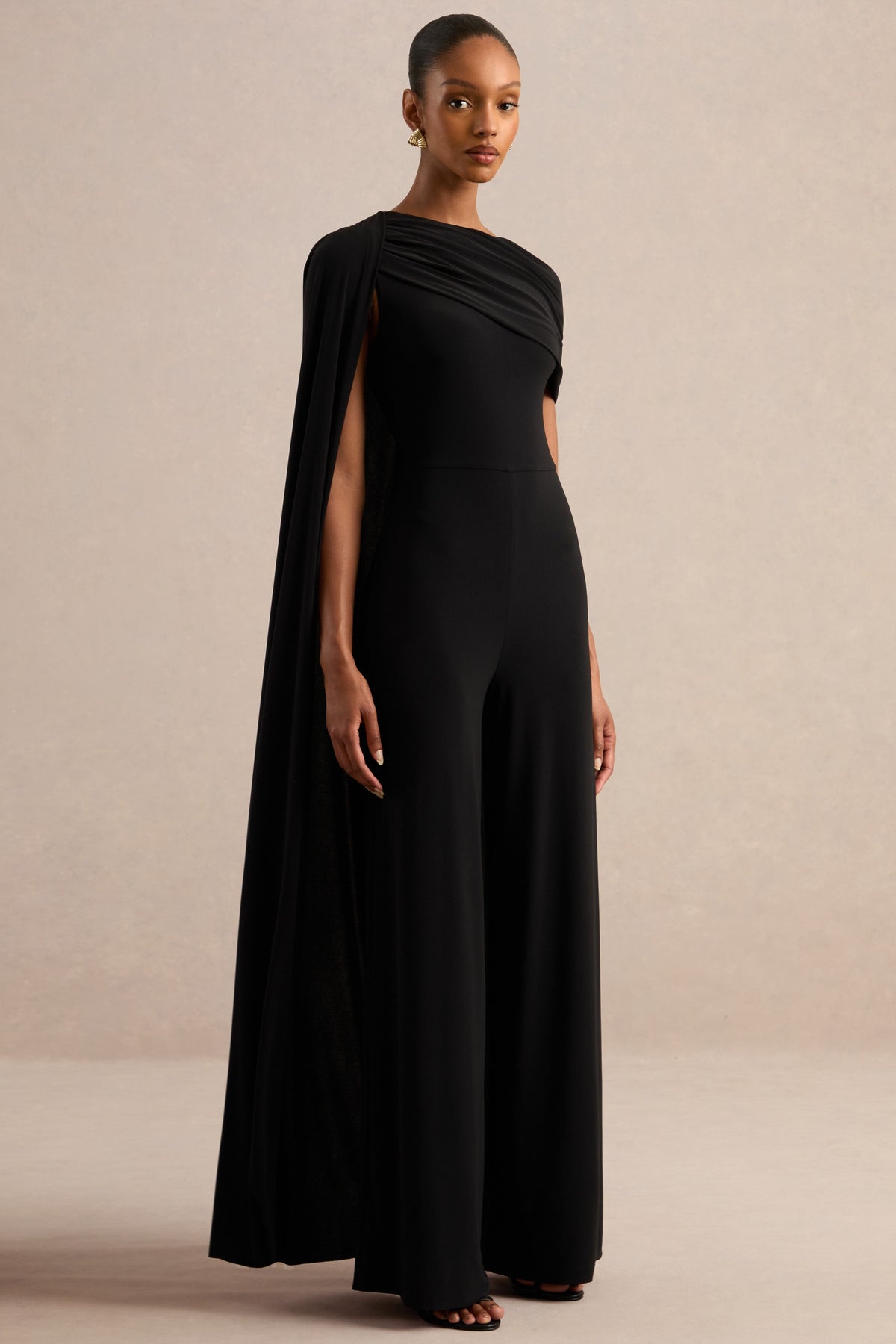 CL138262001 - Emelisse _ Black Round-Neck Jumpsuit With Gathered Detailing And Sash3.jpg