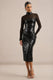 ECM_HR_CL138299001 - Emory _ Black Sequin High-Neck Midi Dress With Draped Detailing2.jpg
