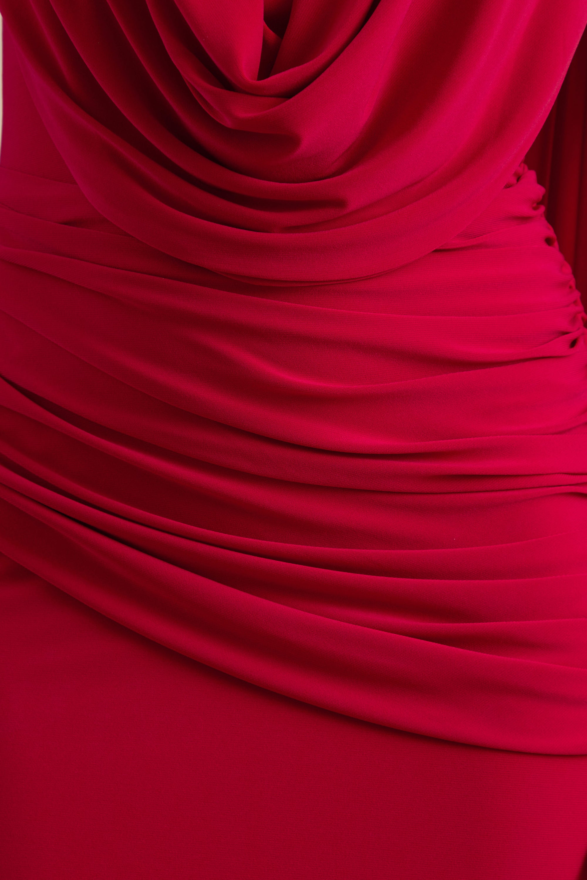 ECM_HR_CL138433100 - Aralyn | Red Plunge Cowl-Neck Maxi Dress With Sash Detail 4.jpg