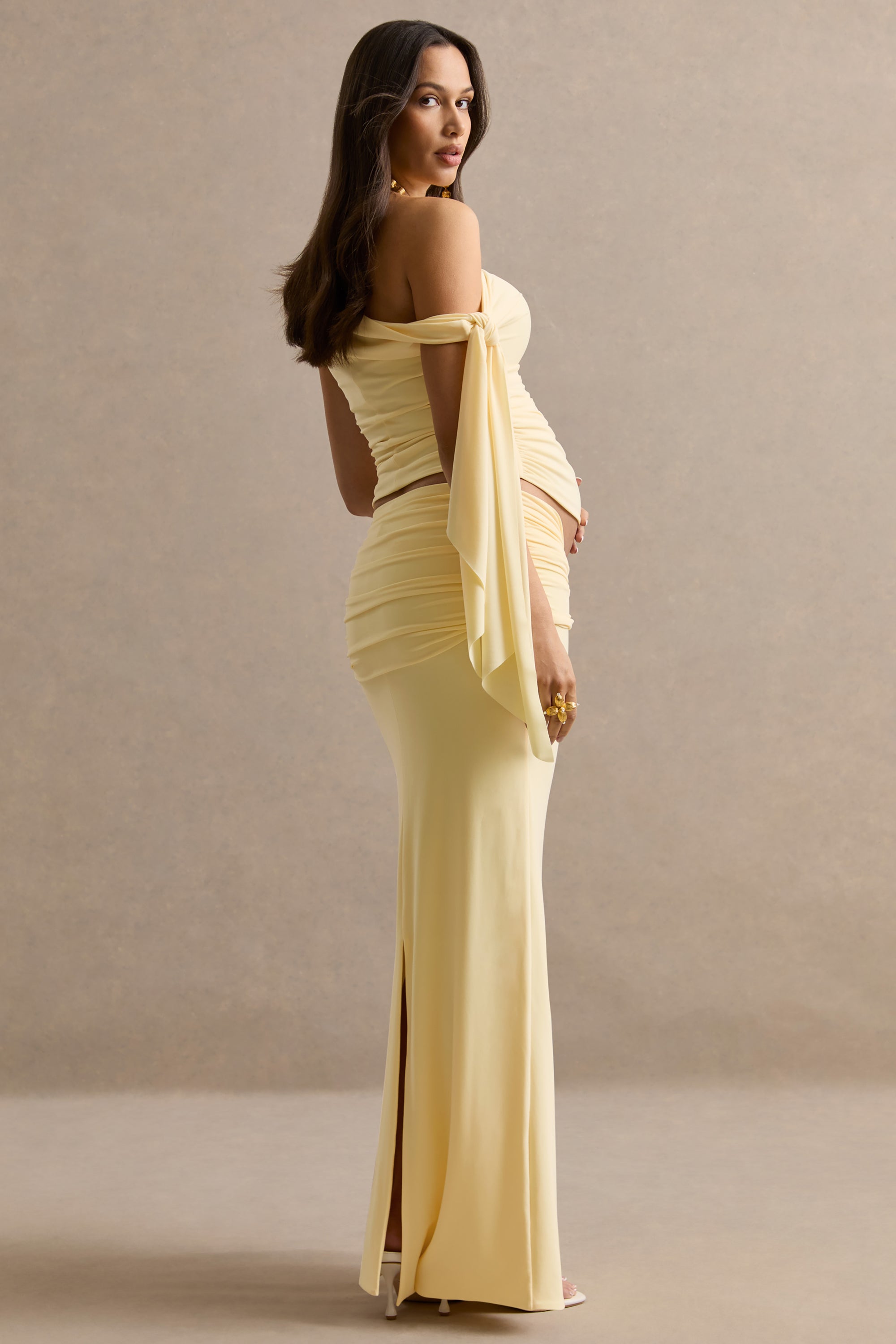 ECM_HR_CL138482121--Cataleya-_-Lemon-Maternity-Maxi-Skirt-With-Gathered-Detailing-+-CL138481121---Cataleya-_-Lemon-Asymmetric-Neck-Maternity-Top-With-Knot-And-Sash-Detail13.jpg
