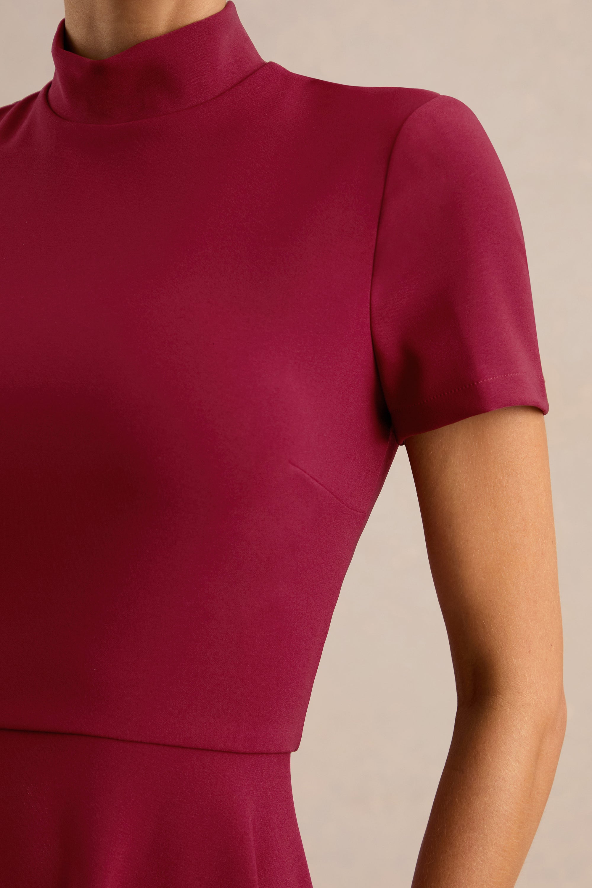 ECM_HR_CL138718101 - Bellona | Burgundy High-Neck High-Low Midi Dress 4.jpg