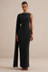 ECM_HR_CL138774001 - Maravelle | Black Round-Neck Maxi Dress With Cape Sleeve 2.jpg