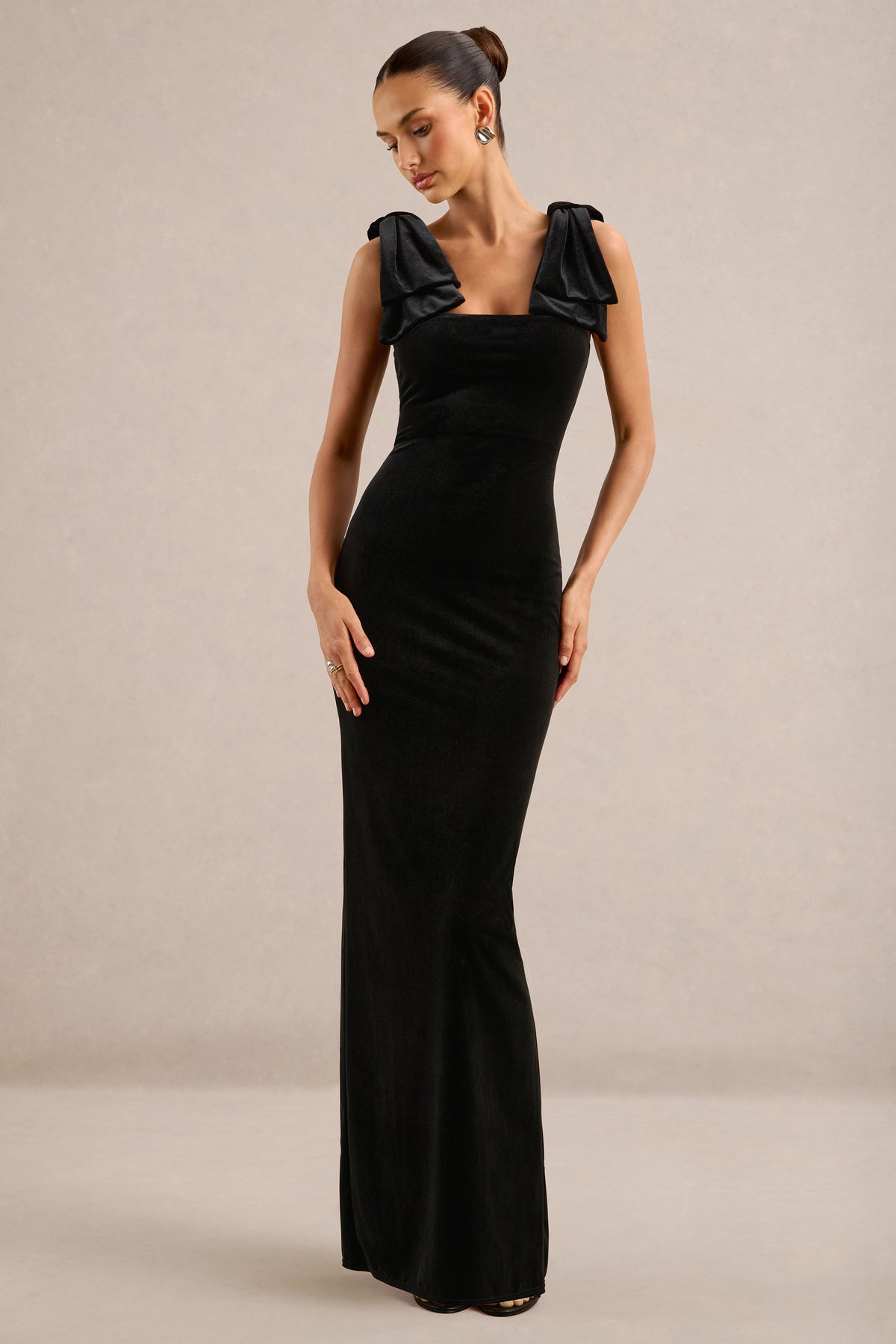 ECM_HR_CL138831001 - Beatrix _ Black Square Neck Maxi Dress with Bow Detailing1.jpg