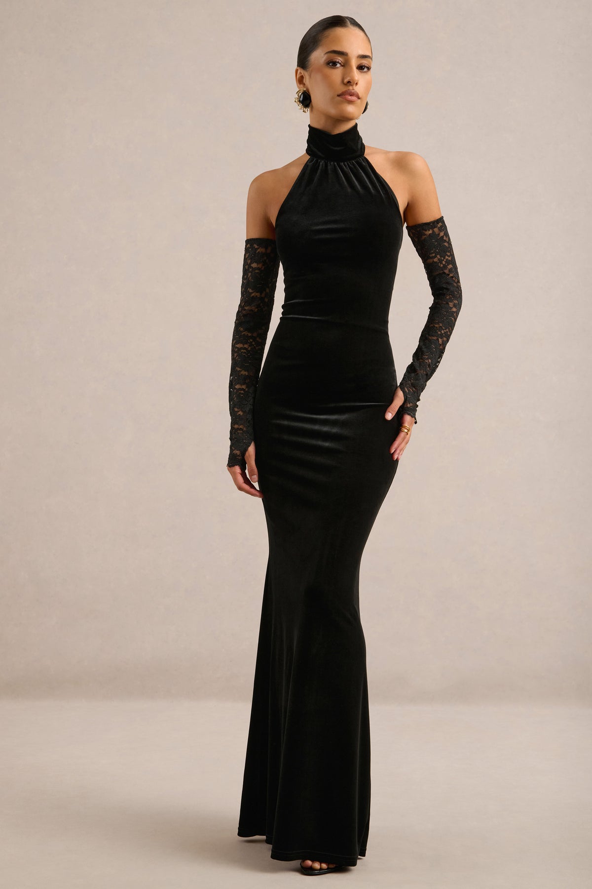 ECM_HR_CL138894001 - Vesna | Black Velvet High Neck Maxi Dress2.jpg