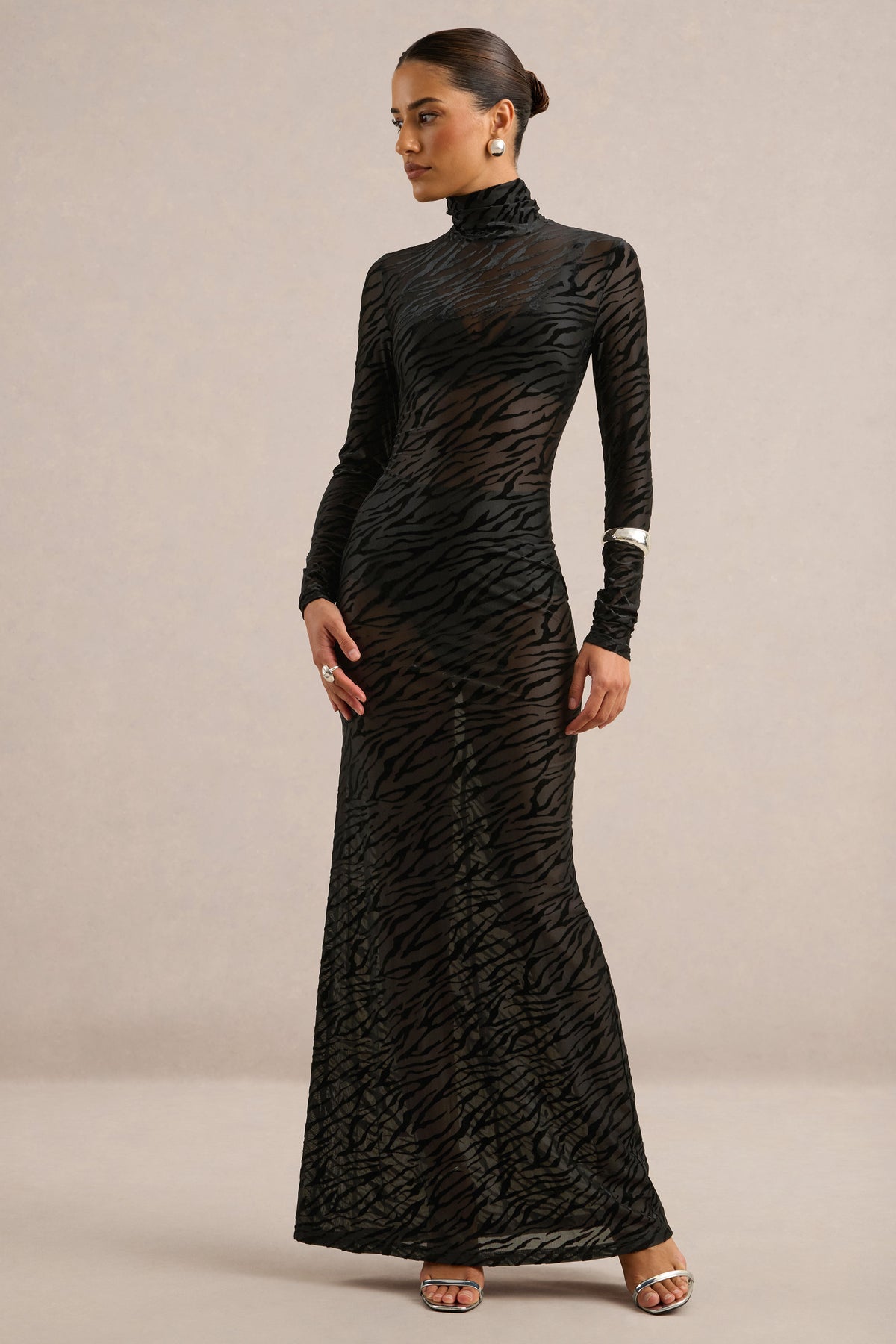 ECM_HR_CL138899001 - Ada | Black Velvet Mesh Zebra Long Sleeve Maxi Dress1.jpg