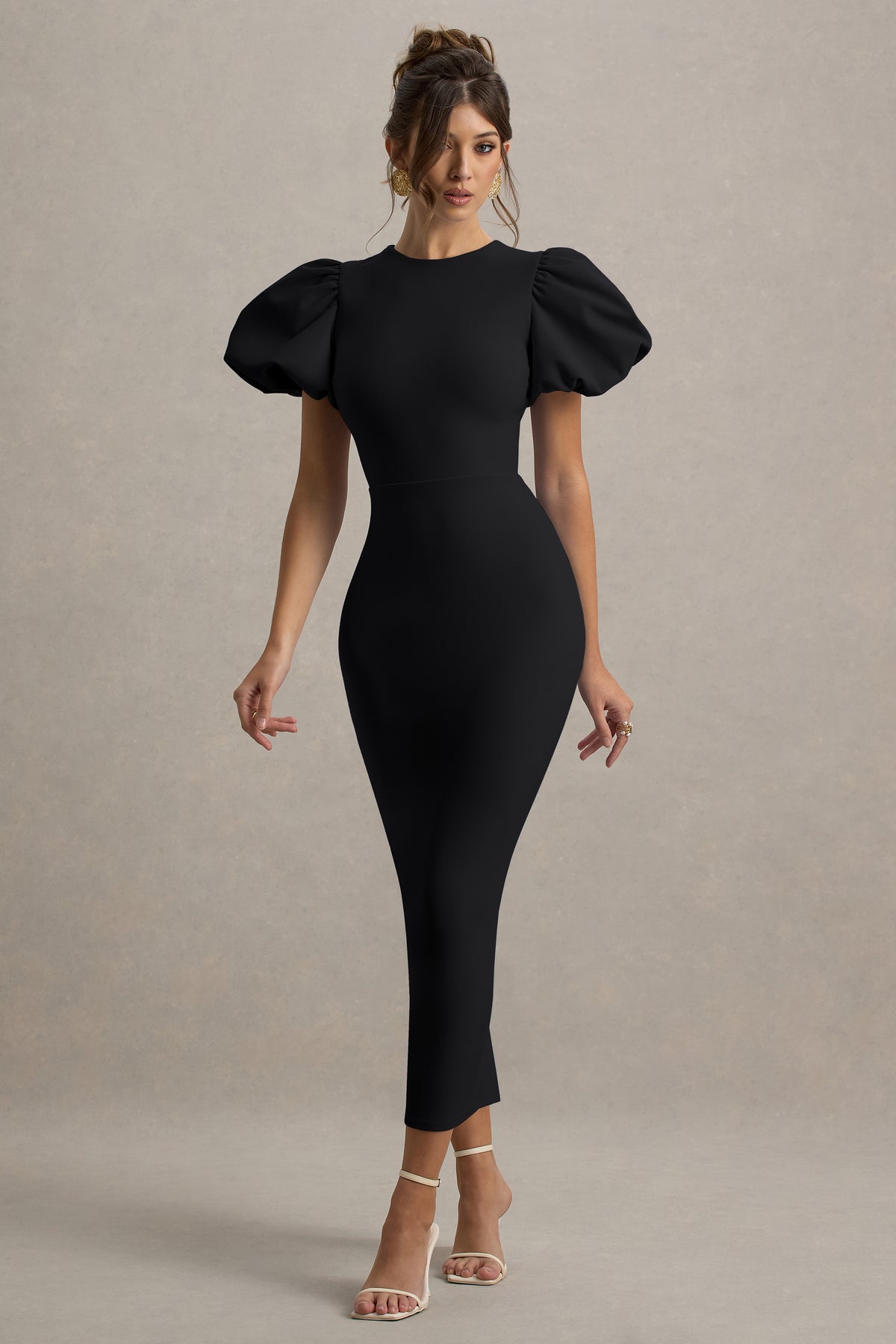 ECM_HR_CL139045001 - Dakota | Black Puff-Sleeve Midi Dress 4.jpg