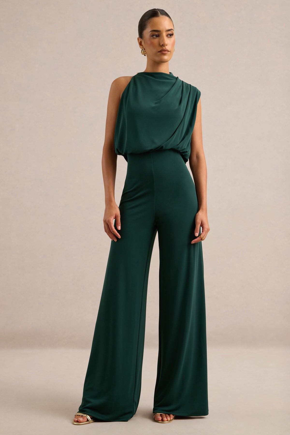 ECM_HR_CL139176038 - Vianista _ Green High Neck Jumpsuit with Drape Detailing3.jpg