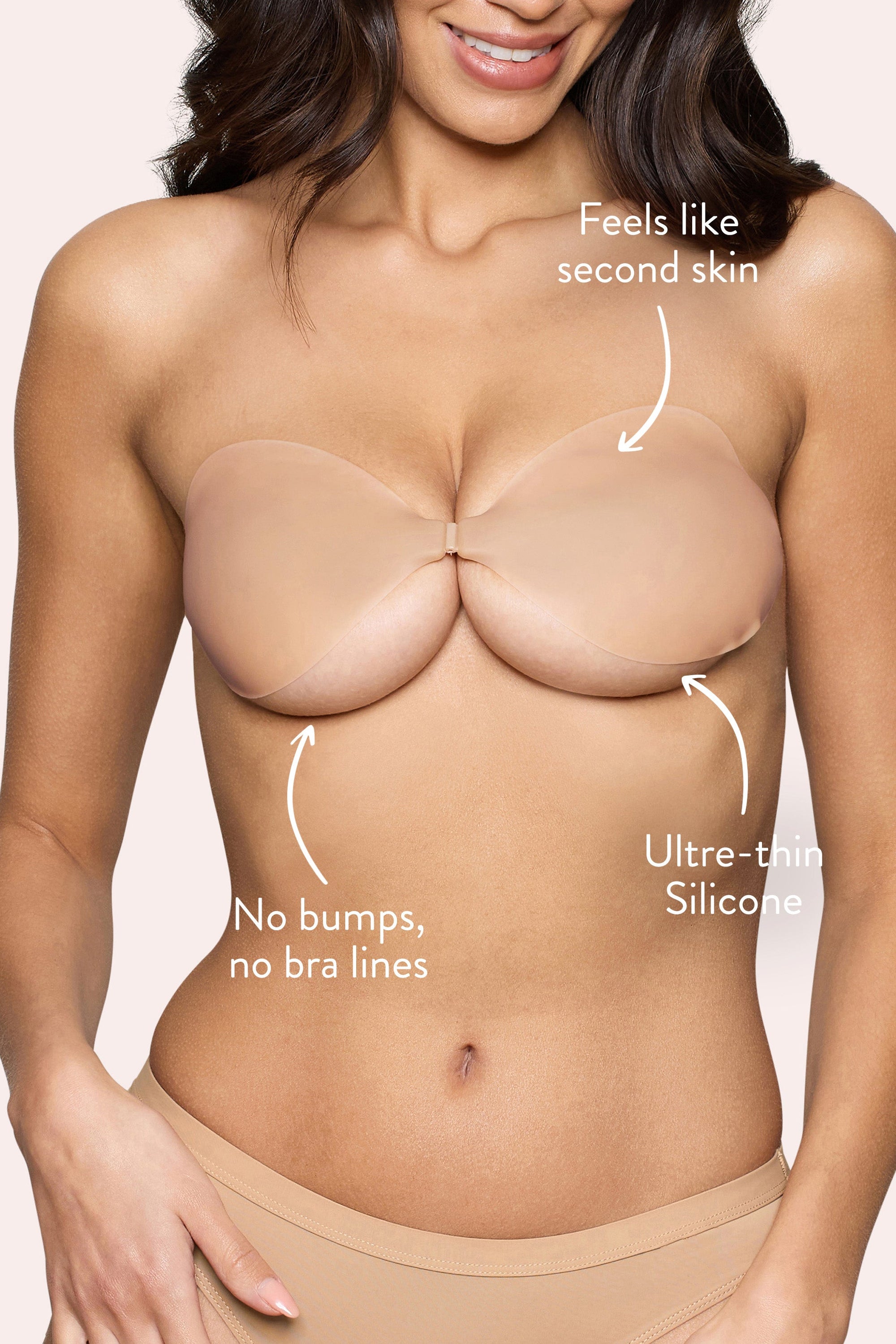 Invisibra | Boomba Beige Onzichtbare Plak BH