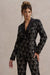 Kennedy | Zwarte Kant Getailleerde Blazer