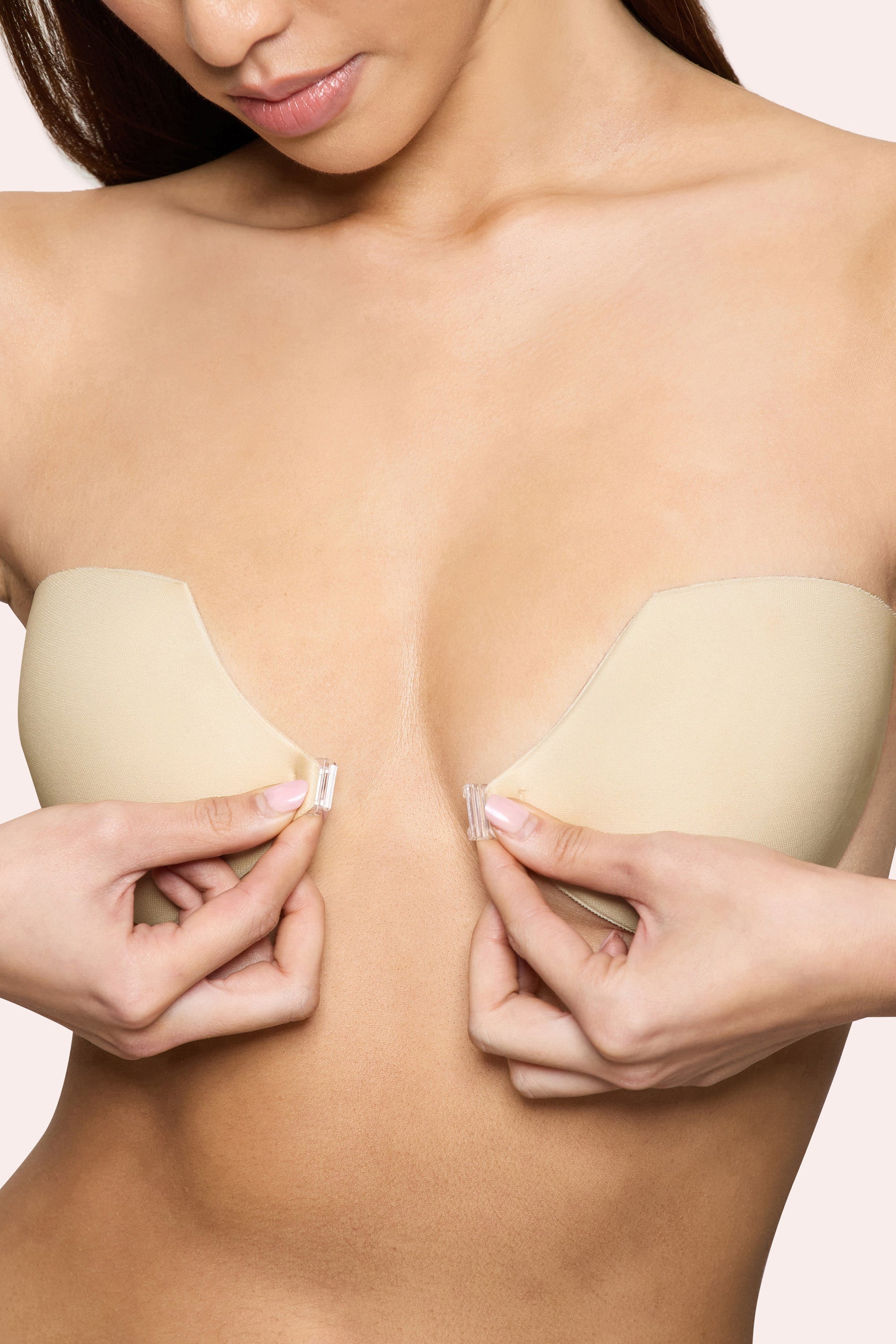 Demi Sticky Bra | Boomba Zandkleurig Demi Plak BH