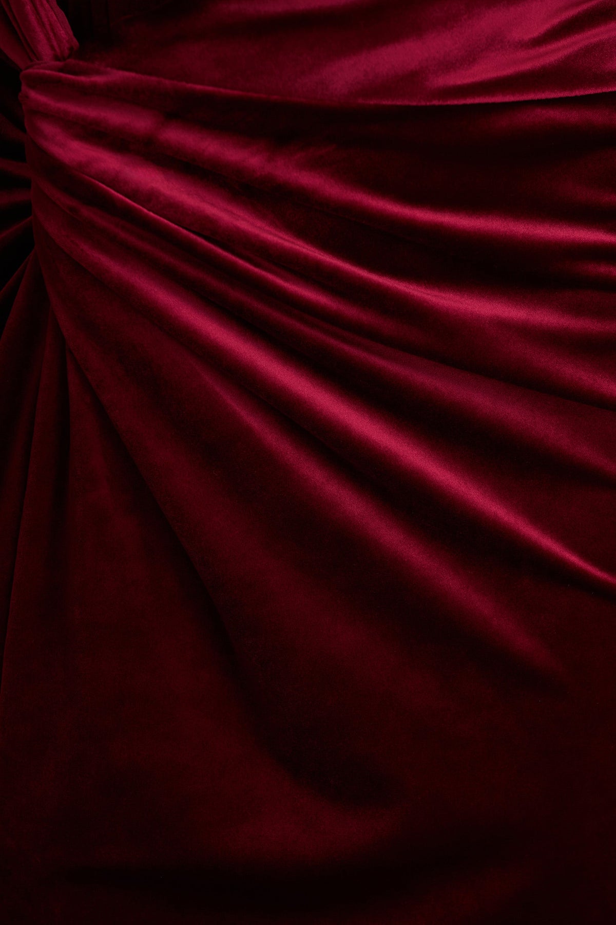 Fay | Bessenrode Velours Korset Stijl Geknopen Maxi Jurk