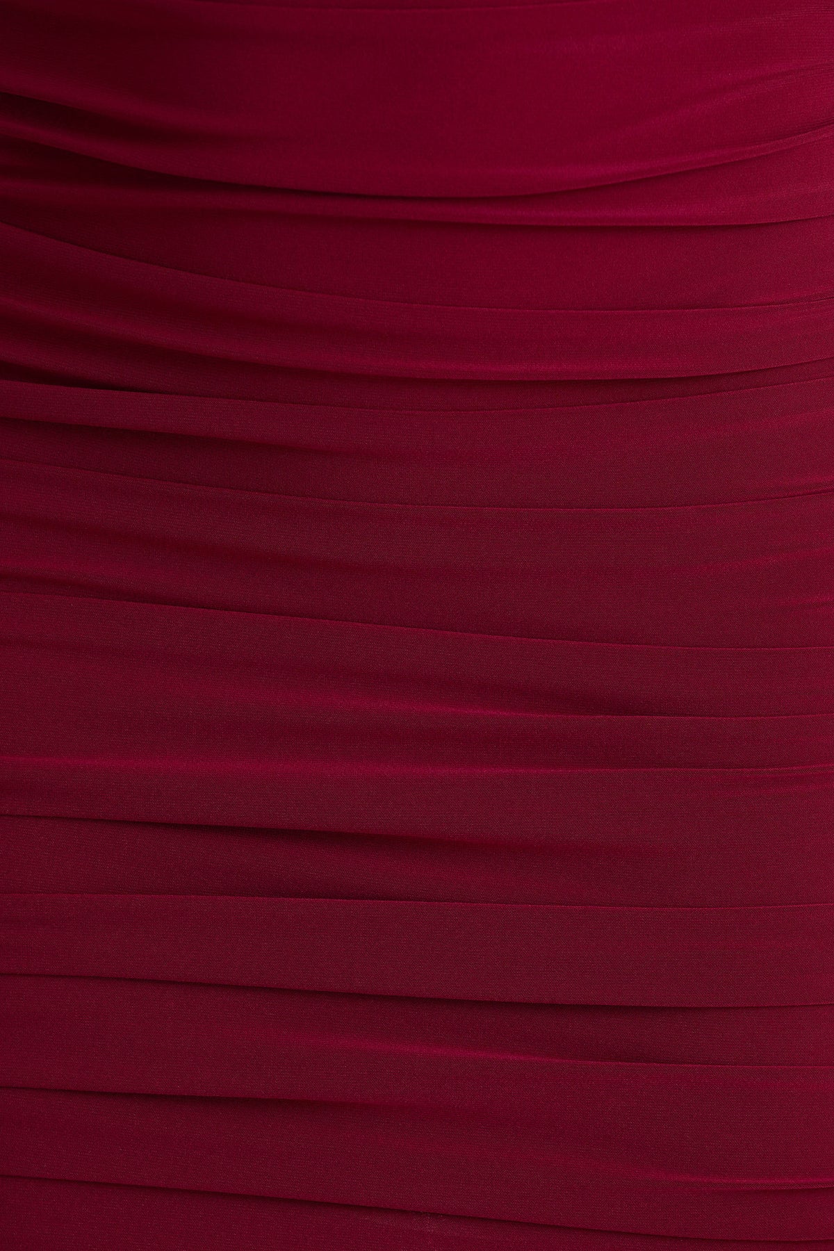 Missy | Bordeaux Mini Jurk Met Cape Mouw En Gerimpeld Details